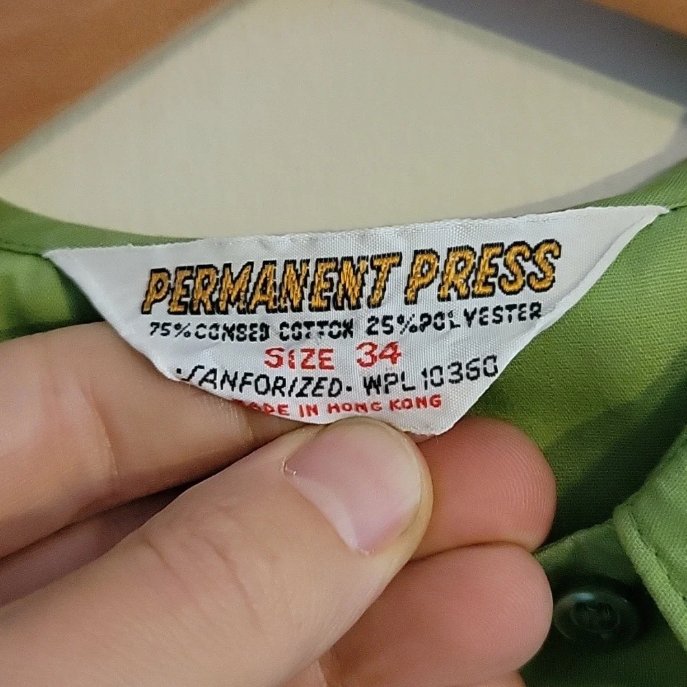 Vintage PermPress Green Top NWOT - Picture 7 of 15